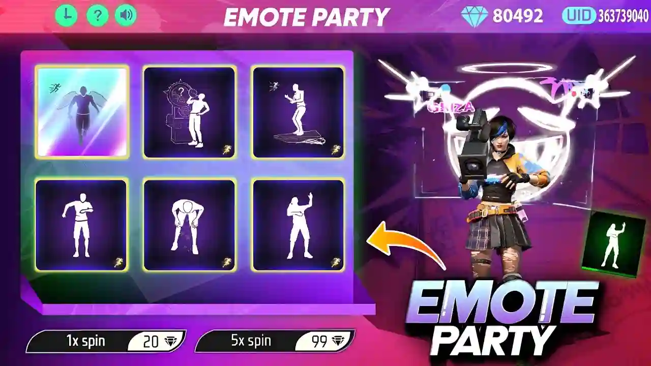 Free Fire New Emote Event 2025