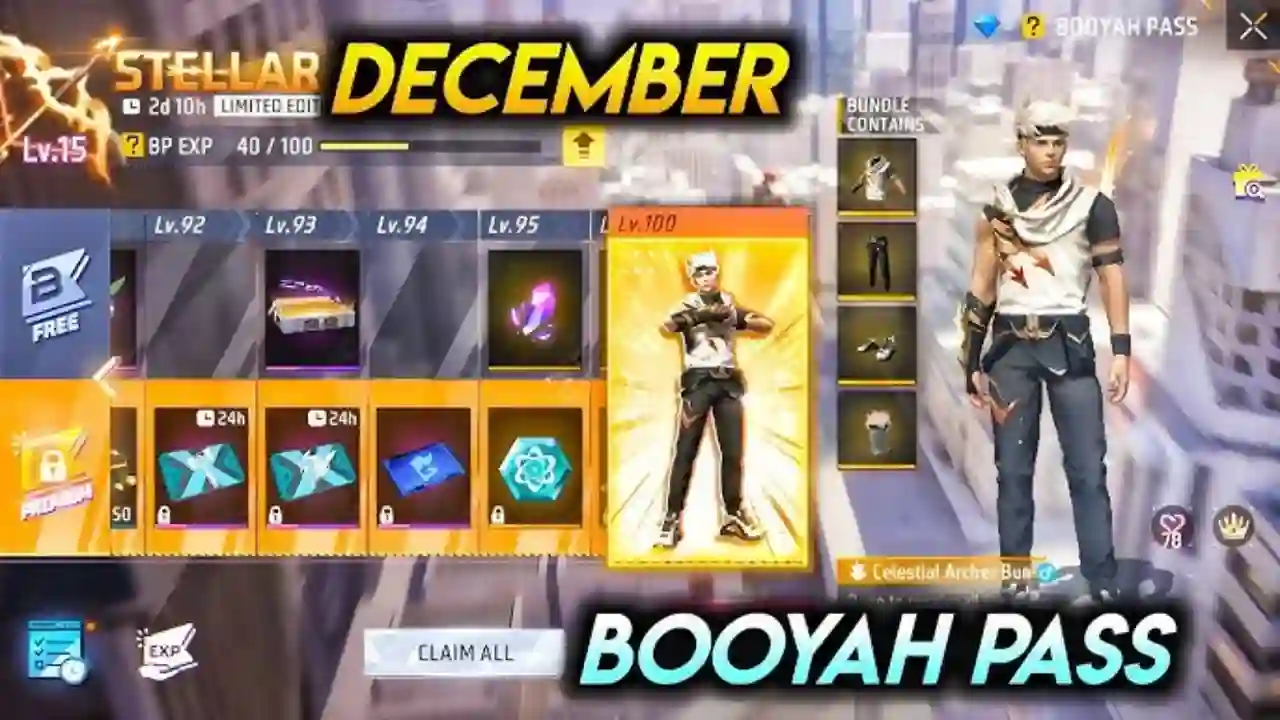 Free Fire December Booyah Pass 2025