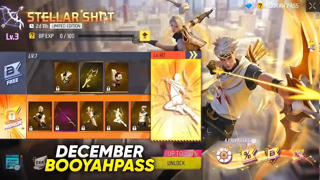 Free Fire December Booyah Pass 2025